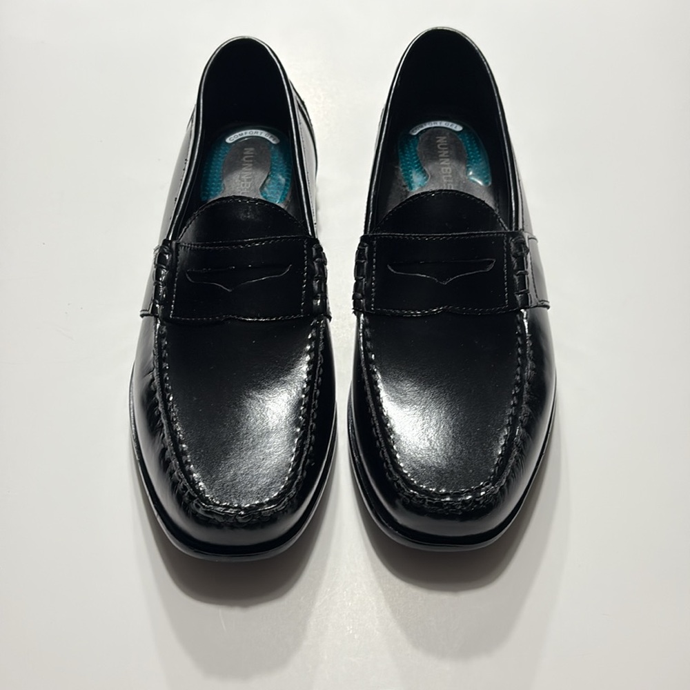 NEW! Men's Nunn Bush Black Leather Penny Loafers